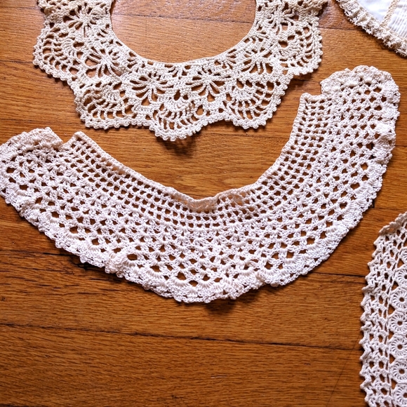 Vintage Lace Collars Set of 4 Cream - Picture 10 of 13